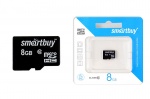 Карта памяти MicroSD 8 GB SmartBuy Class 10 ,без адаптера