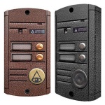 Вызывная панель AVP-452 (PAL) TM ВП, медь, 2-ух абонентская, накладная, антивандал, 420ТВЛ